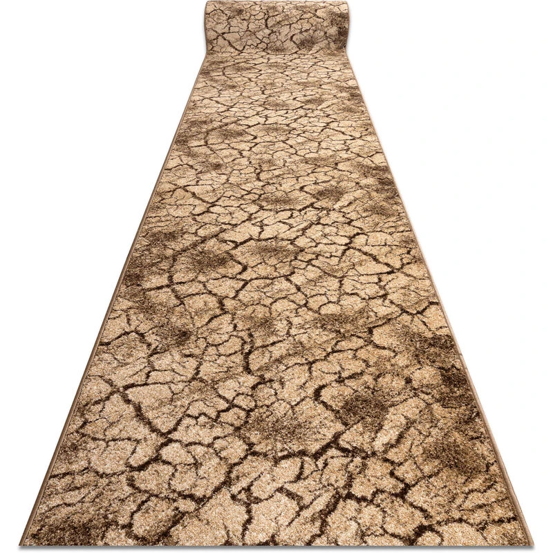 Image of RugsX Runner Karmel Terra Cracked Ground Nut 80Cm 80X130 Cm