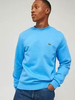 Image of Lacoste Small Logo Crew Neck Sweat, Blue Size XL Men