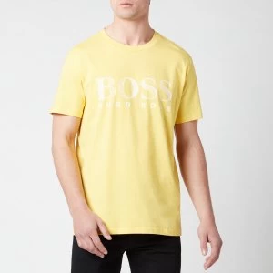 Image of Hugo Boss Classic Logo Swim UV T-Shirt Yellow Size S Men