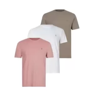 Image of AllSaints AllSaints Brace Tee 3 Pack Mens - Pink