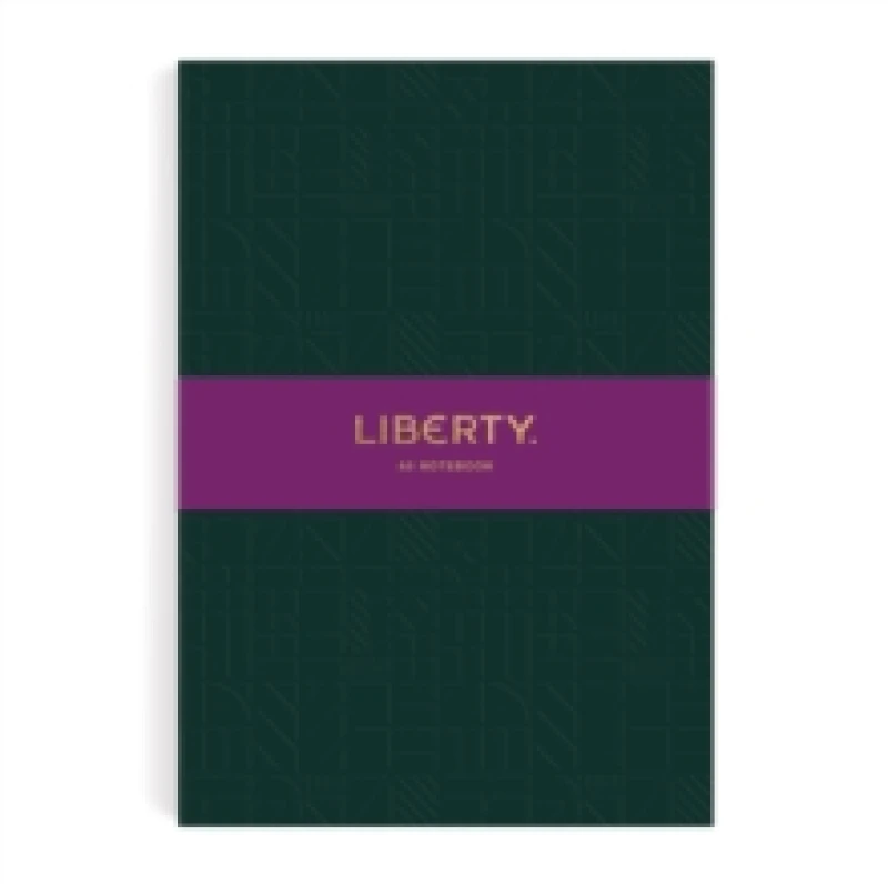 Image of Liberty Dark Green Tudor A5 Embossed Journal. Notebook / blank book. By Galison, Liberty Books