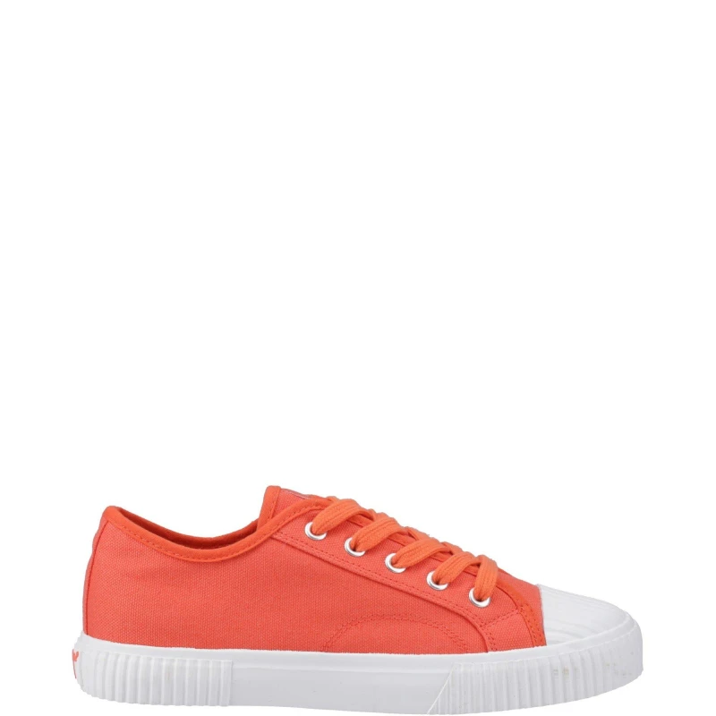 Image of Hush Puppies Freya Canvas Trainer Orange female 6 (39)