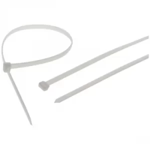 Image of Faithfull FAICT1200WHD Heavy-Duty Cable Ties White 9.0 x 1200mm (P...