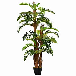 Image of Outsunny Artificial Tree 844-354 Green 180 mm x 180 mm x 1500 mm