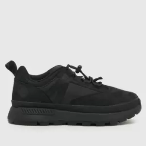 Image of Timberland Black Euro Trekker Low Junior Trainers