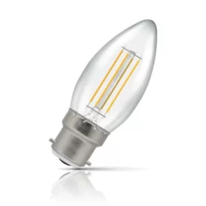 Image of Crompton Candle LED Light Bulb Dimmable B22 5W (40W Eqv) Warm White Clear