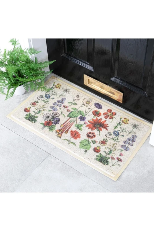 Image of Artsy Doormats Multi Botanicals Doormat (70 X 40Cm), Multi DMW-BOTANICALS-