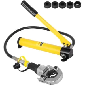 Image of VEVOR Hydraulic Pliers with 5 Removable Dies 12-28 mm, 360 ° Hydraulic Crimper, 6 tons of Pressure Force, Pliers Separator for Copper Aluminum Press