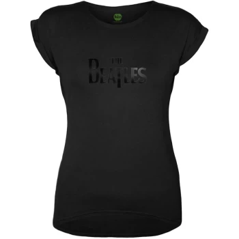 Image of The Beatles - Drop T Womens Large T-Shirt - Black