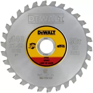 Image of DEWALT - DT1923 Circ saw metal blade 140mm x 20mm x 30T