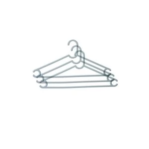 Image of Robert Dyas White Plastic Hangers 3PK