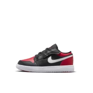 Image of jordan JORDAN 1 LOW BRED PS, BLACK/GYM RED-WHITE
