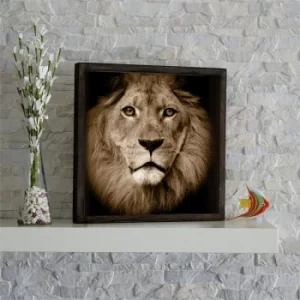 Image of KZM555 Brown Black Decorative Framed MDF Painting