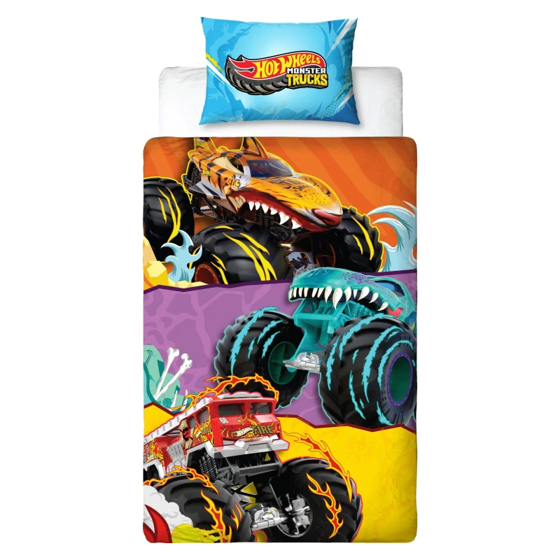 Image of Hot Wheels Monster Single Duvet Cover Set