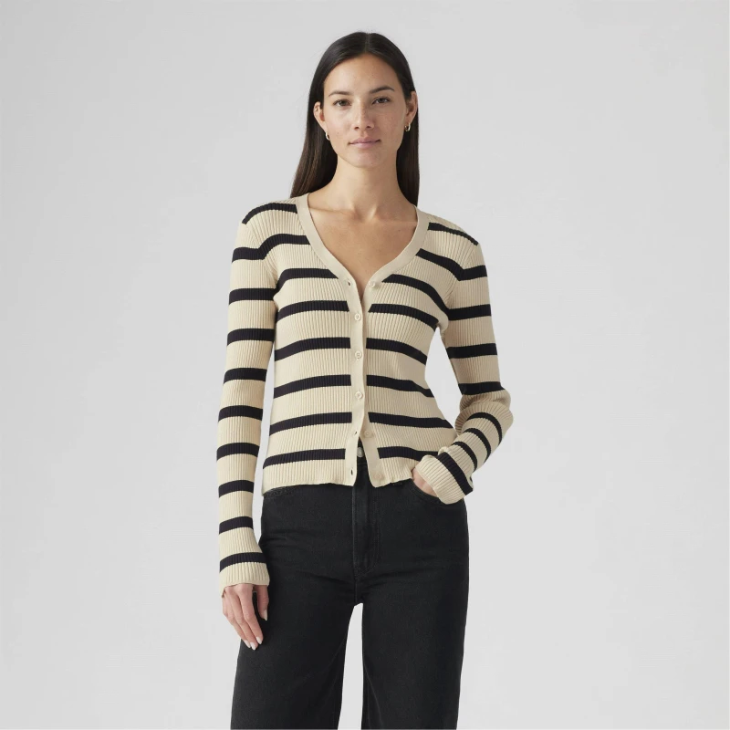 Image of Levis Levis Tulip Cardigan Caviar - Beige Beige 12
