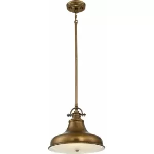 Image of Loops - 1 Bulb Ceiling Pendant Light Fitting Weathered Brass LED E27 100W Bulb