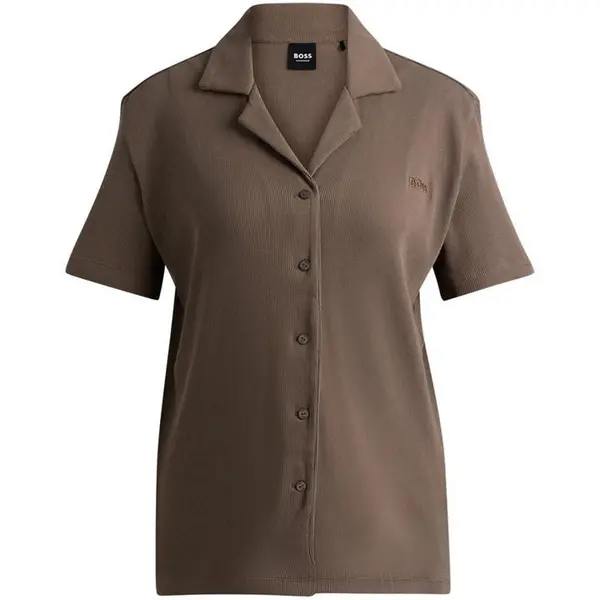 Image of Boss HBW Alyssa Short Set Ld42 Short Sleeve Pyjama Sets 8(S) Brown 43079705350