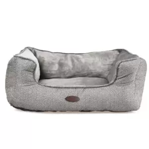 Image of Charles Bentley Medium Plush Soft Pet Bed - Grey
