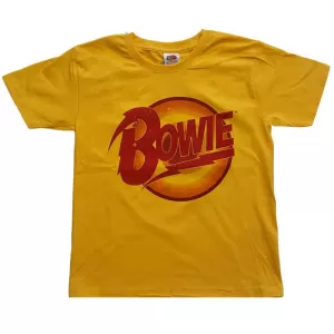 Image of David Bowie - Diamond Dogs Logo Kids 3 - 4 Years T-Shirt - Yellow