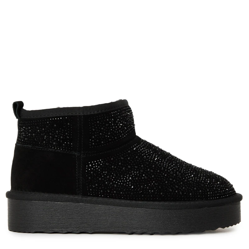 Image of Steve Madden Womens Clydes Snug Boots Black Stone female 4 (37)