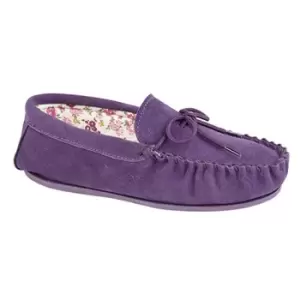 Image of Mokkers Womens/Ladies Lily Slip On Slippers (6 UK) (Purple)