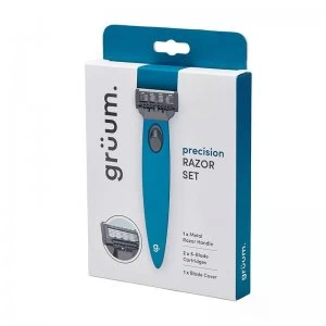 Image of gruum Ocean Blue Precision Razor Set
