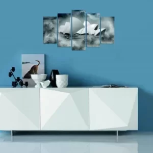 Image of 5PMX-015 Multicolor Decorative MDF Painting (5 Pieces)