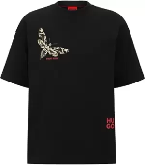 Image of HUGO Oversized Dardtop T-Shirt Black