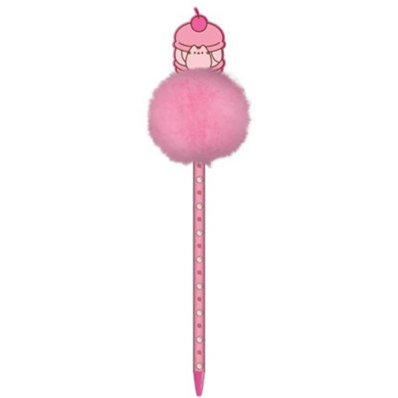 Image of Pusheen Pusheen Cherry Pom Pom Pen in Pink Pink One Size Unisex 5063852163762