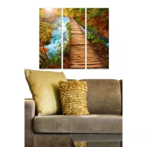 Image of MDF55391569 Multicolor Decorative MDF Painting (3 Pieces)