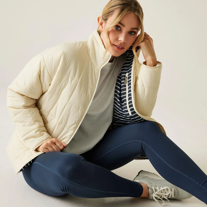 Image of Regatta Womens 'Courcelle II ' Padded Jacket in Cream Size: 14 Cream Female 14