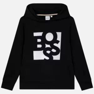 Image of Hugo Boss Boys Zip Up Hooded Sweatshirt - Black - 12 Years