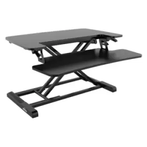 Image of Dellonda 71cm Height Adjustable Standing Desk Converter, 50cm Max Height, 15kg Capacity