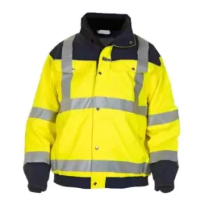 Image of Furth High Visibility SNS Pilot Jacket Two Tone Saturn Yellow/Navy - Size L