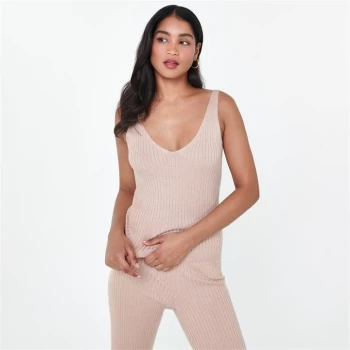 Image of Biba Rib Knit Vest - Neutral