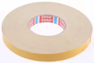 Image of Tesa 4964 White Double Sided Cloth Tape, 19mm x 50m