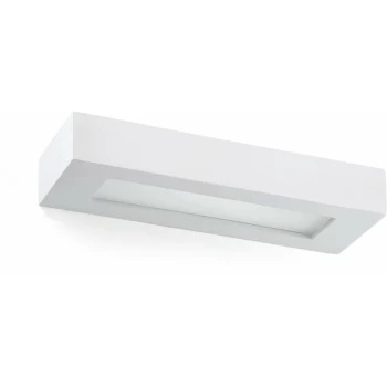 Image of Faro Olaf - 2 Light Up & Down Wall Light White Plaster, E14