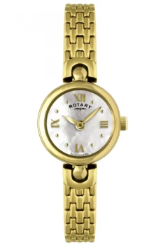 Image of Womens Rotary LB02823-41-X Ladies Gold Tone Stainless Steel Bracelet Wr