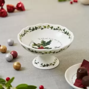 Image of The Holly and the Ivy Scalloped Dish Green