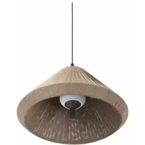 Image of Faro Saigon Grey, Brown Pendant Lamp T70 Cone Cap 2700K IP65