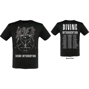 Image of Slayer - Divine Intervention 2014 Dates Unisex Medium T-Shirt - Black
