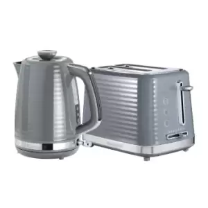 Image of Daewoo SDA2371DS Hive 1.7L Textured Kettle and 2 Slice Toaster Set