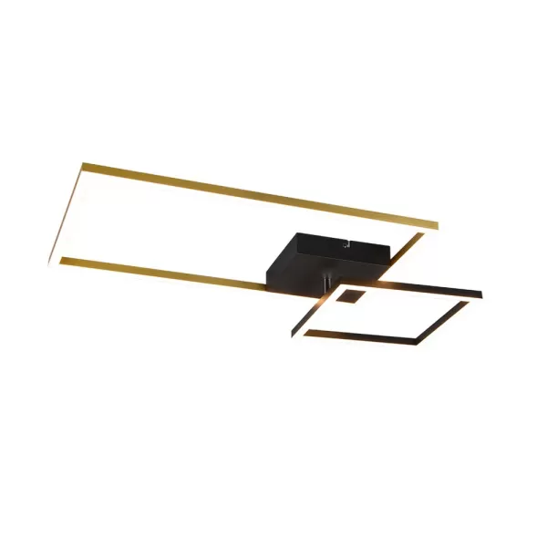 Image of Padella Modern LED Semi Flush Light Brass Matt 3000K