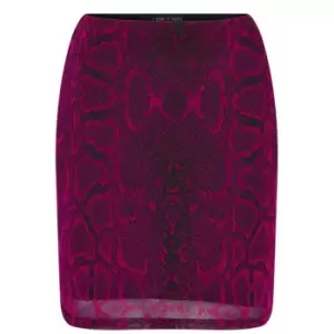 Image of I Saw It First Snake Skirt Womens - Pink