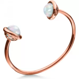 Image of Ladies Folli Follie PVD rose plating Orbit Bangle Size L