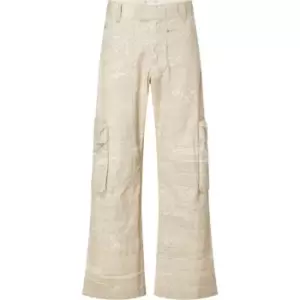 Image of Calvin Klein Jeans Loose Woven Cargo Pant - Beige