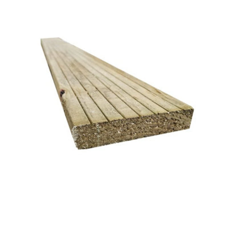 Image of Snowdon Timber Treated Reject Decking Board (T) 25mm (W) 120mm (L) 2.4M - Pack Of 10
