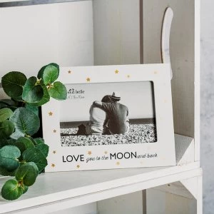 Image of Sass & Belle Love You To The Moon Golden Stars Photo Frame