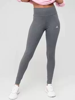 Image of adidas Linear Leggings - Dark Grey Heather Size XS Women