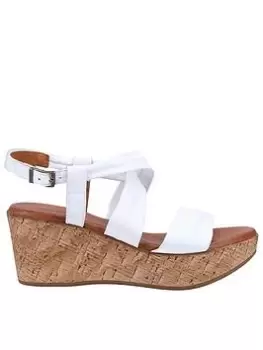 Image of Hush Puppies Monique Wedge, White, Size 8, Women